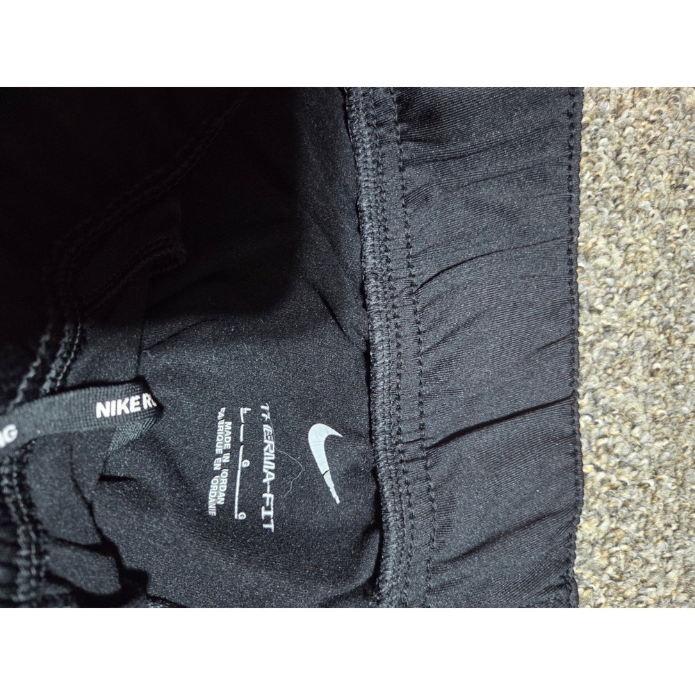 Nike Athletic Pants Mens Large Black Therma-Fit Tapered Training Sweats 0340 - Picture 2 of 4
